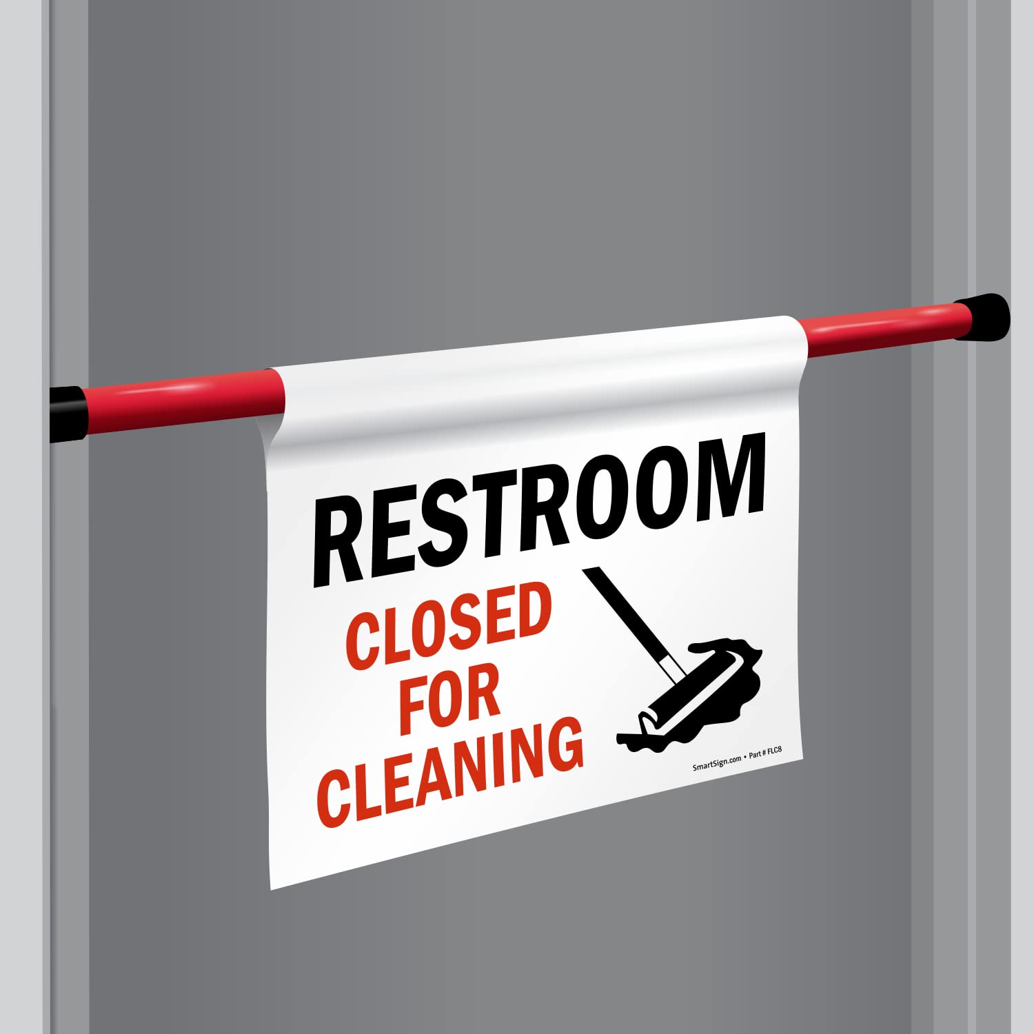 Amazon.com: SmartSign "Restroom Closed For Cleaning" Hanging Doorway ...