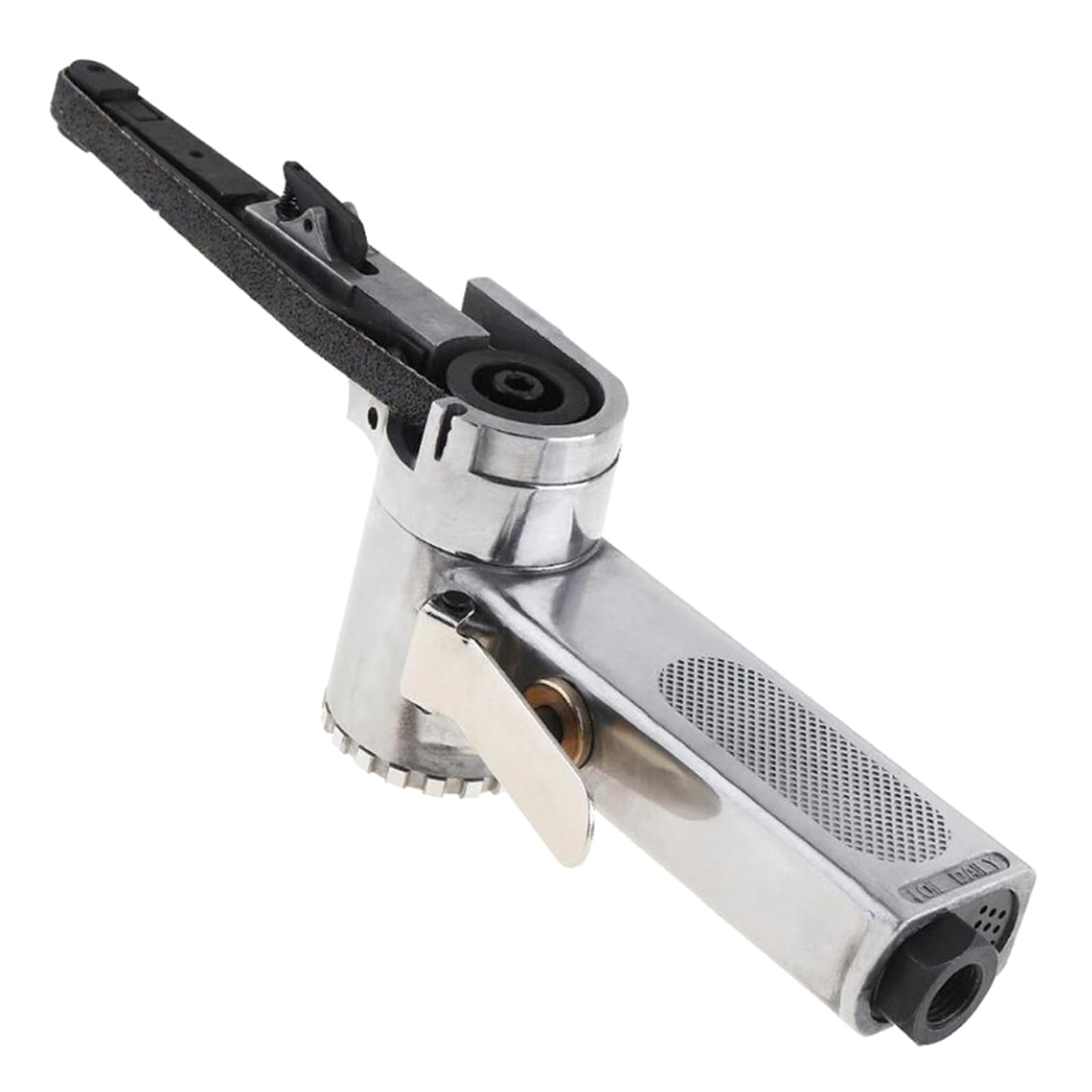 Lijadora de limas de cinta neumática profesional de 3/8 x 13 pulgadas, incluye correa, rotación de 180°, adecuada soldadura, desbarbado, lijadora de banda neumática, herramienta neumática para el