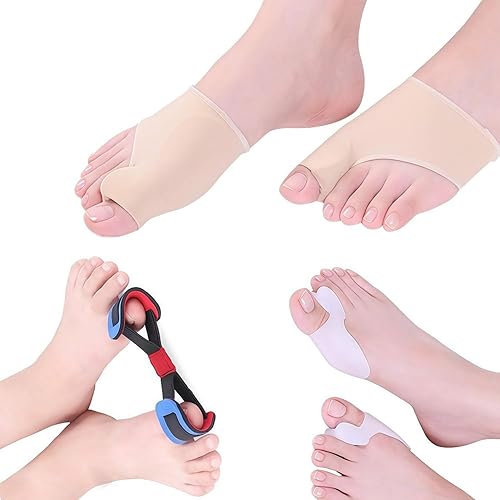 Corrector de juanetes para mujeres y hombres  Separadores de dedos de gel para dedos superpuestos, espaciadores de dedos, alivio de hallux valgus,