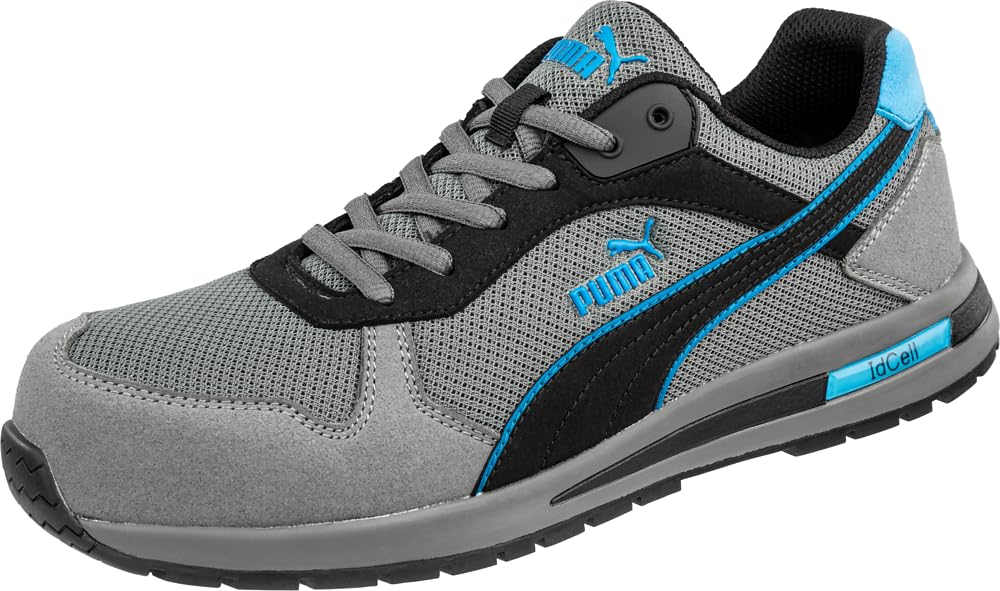 PUMA Men's Safety, Frontside Low Work Shoe Grey Blue