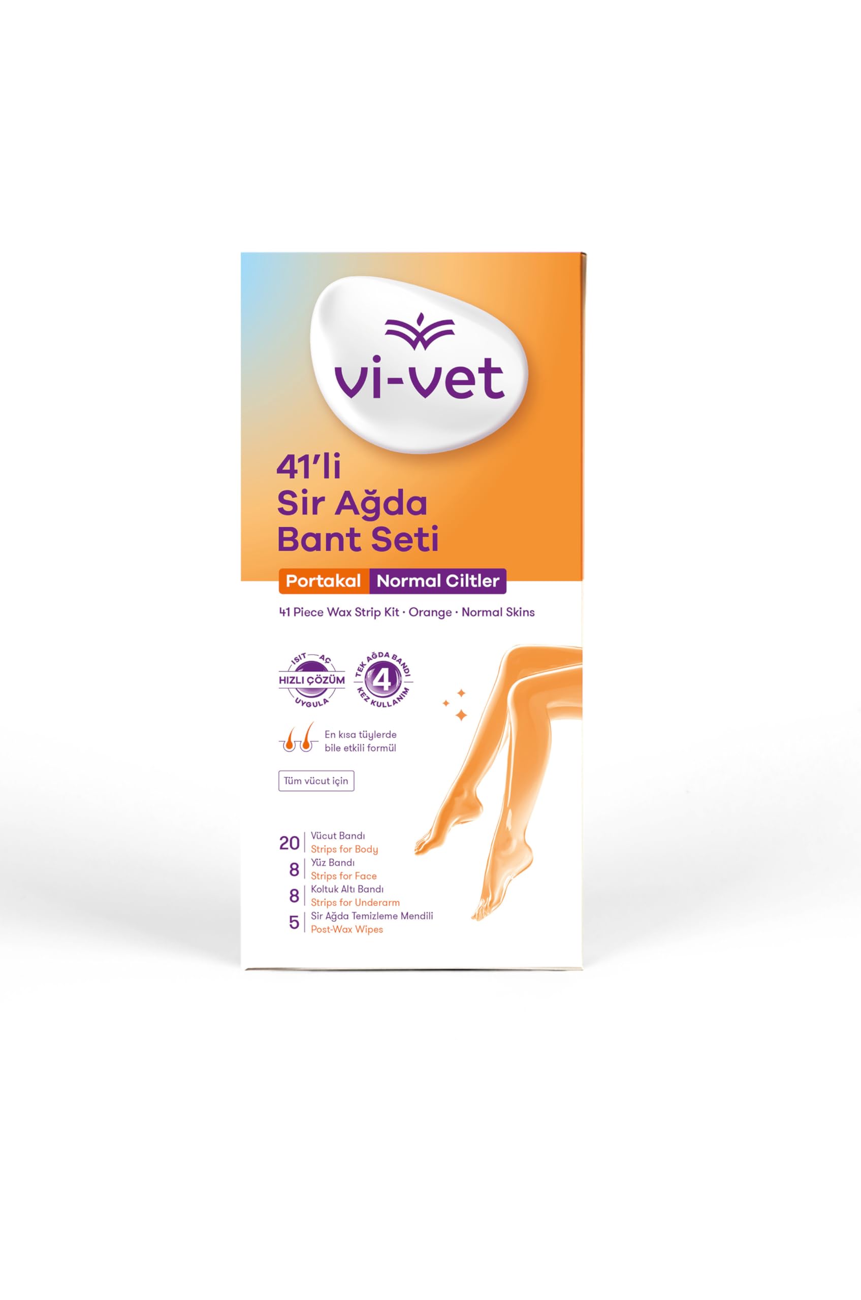 Vi-vet Sir Ağda Bant Seti Portakal, 41 Adet