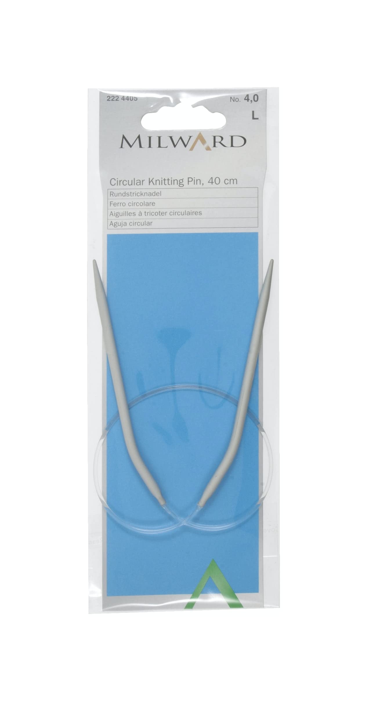 Fixed Circular Knitting Needles, 40cm, 4.0mm