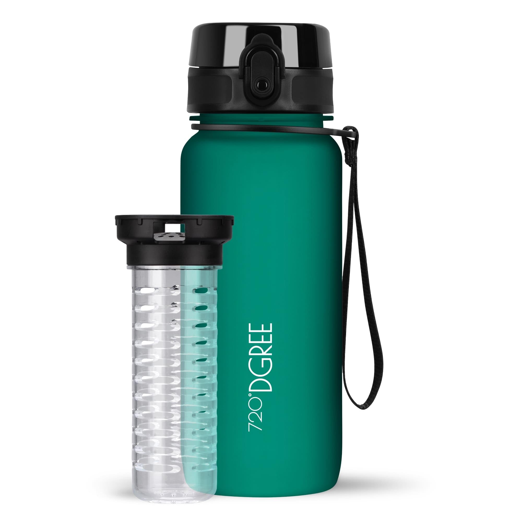720°DGREE Botella Agua 1 Litro “uberBottle“ - Tamiz-Fruta, softTouch - Sin BPA, Prueba de Fugas, Reutilizable - Cantimplora, Water Bottle ideal para Deporte, Fitness, Gimnasio, Senderismo, Ciclismo — view 125
