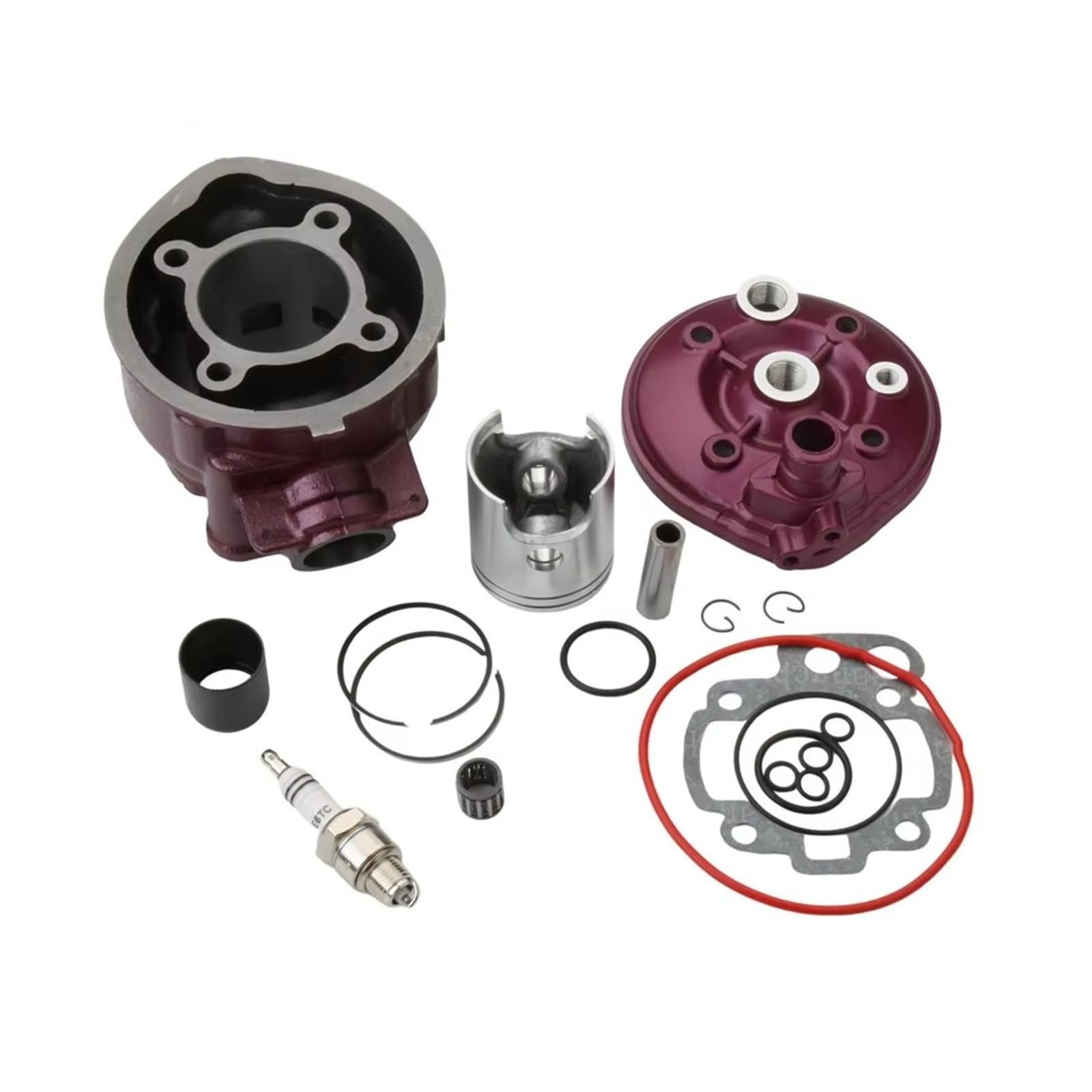 Cilindro PISTONE Per Beta 50 Per RR Alu Per Enduro Per Motard Per Pista Per RK6 50cc LC 2T Motore 49mm 90cc Kit Cilindro Big Bore E Testa Piston Ring