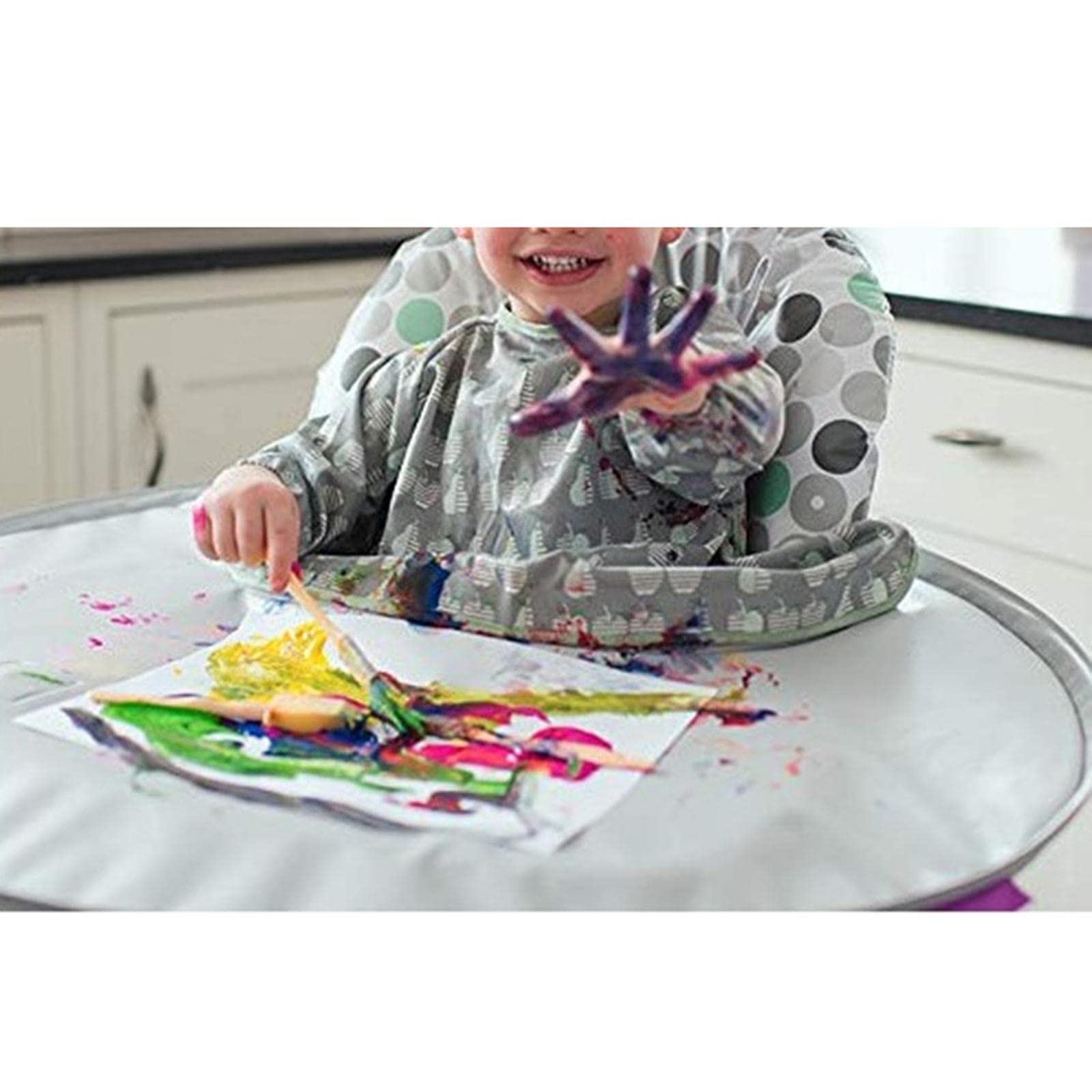 CALANDIS® Portable Baby Eating Table Mat Cushion Table Mat Cover for Toddler Kids Forest-image-12