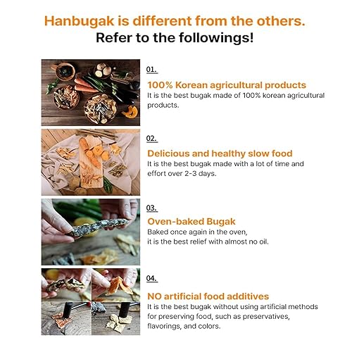 Miniatura 8 de CYSO Hanbugak - Bocadillos tradicionales coreanos crujientes de 1.06 oz x 5EA (1 juego) - Chili Pepper  Chips de verduras premium  K Food K Snack