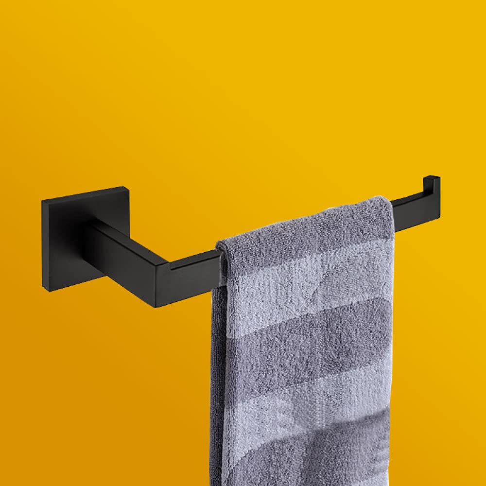 Portarrollos y juego de baño negro mate para renovar el aseo