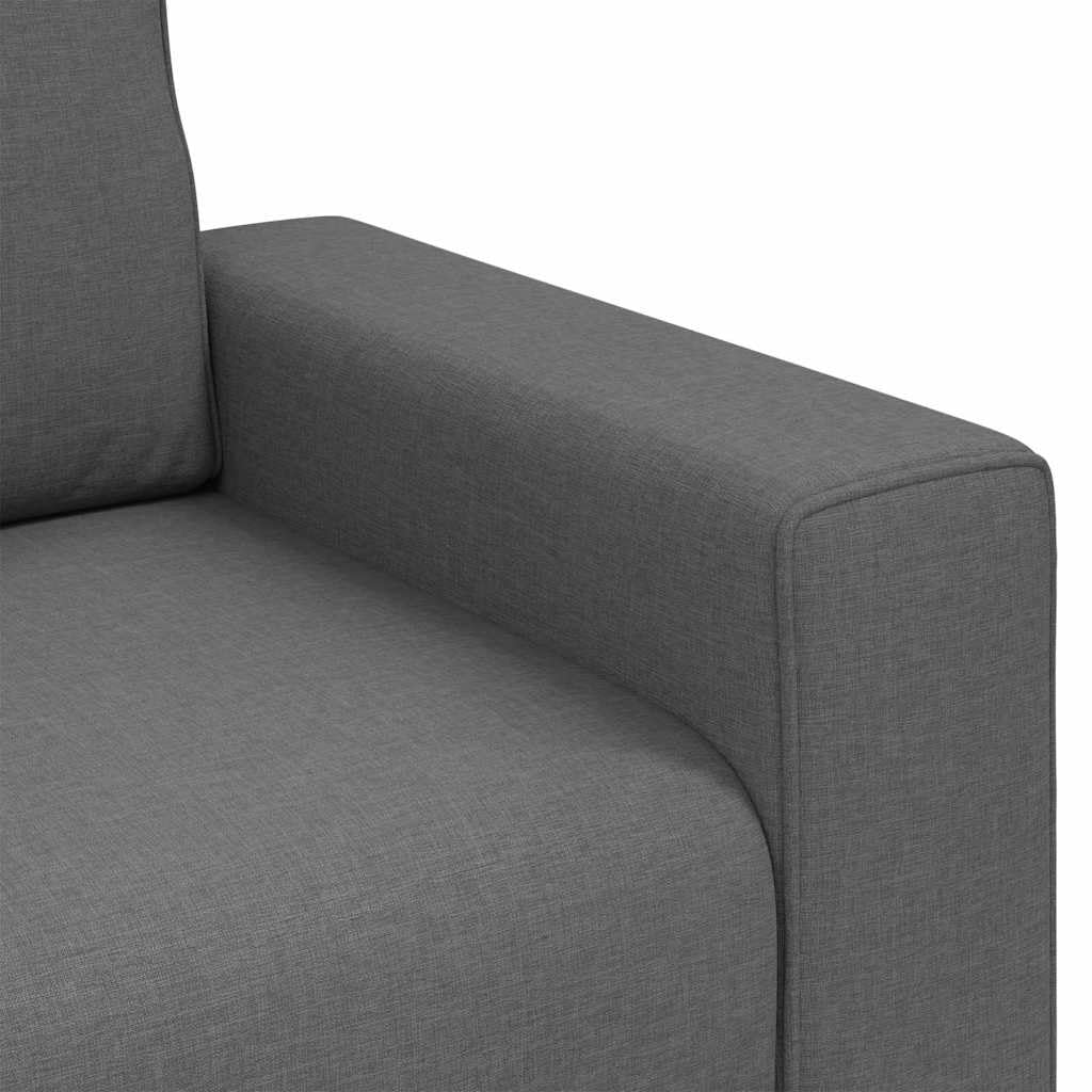 vidaXL Poltrona Sofa Grigio scuro 100 cm Tessuto, Divano elegante, comodo, design moderno, forma rettangolare, cuscino in schiuma, rivestimento traspirante per soggiorno