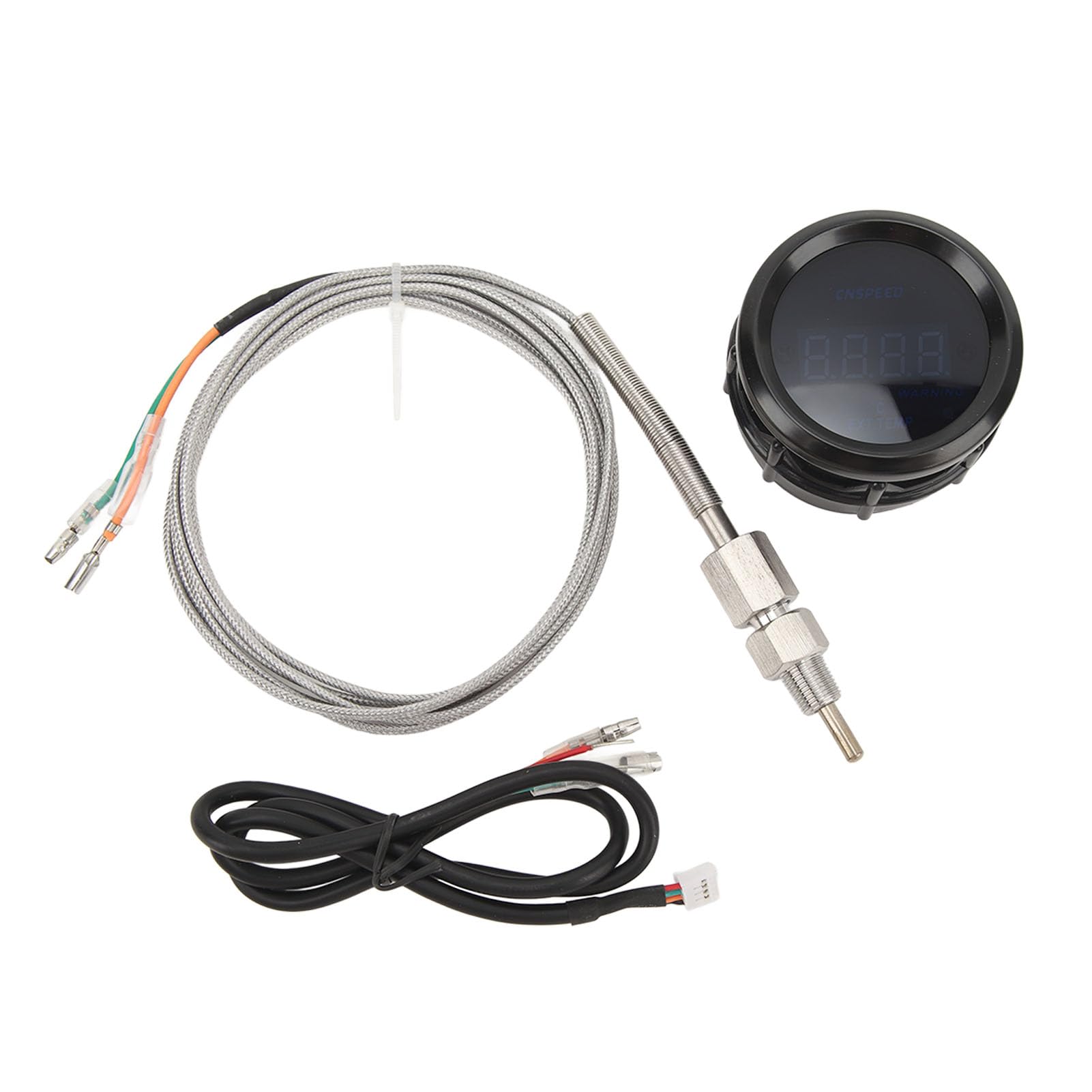 Indicatore di Temperatura del Gas di Scarico Indicatore EGT con Sensore Ad Alta Precisione Universale Adatto 52mm 12V per Auto