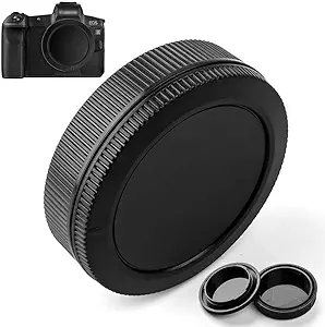 Power Smart EOS R Front Body Cap & Rear Lens Cap Cover for EOS R EOS RP More eos RF Mount DSLR and Lens Accessories