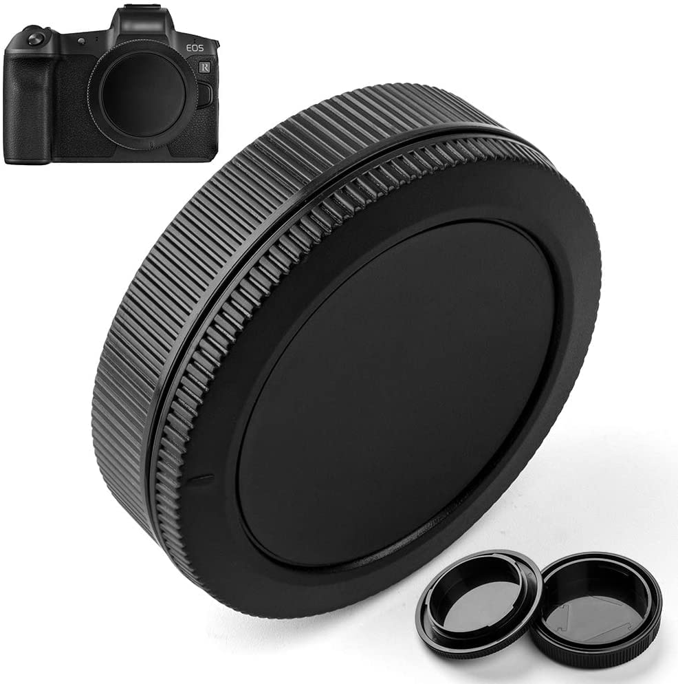 Power Smart EOS R Front Body Cap & Rear Lens Cap Cover for EOS R EOS RP More eos RF Mount DSLR and Lens Accessories