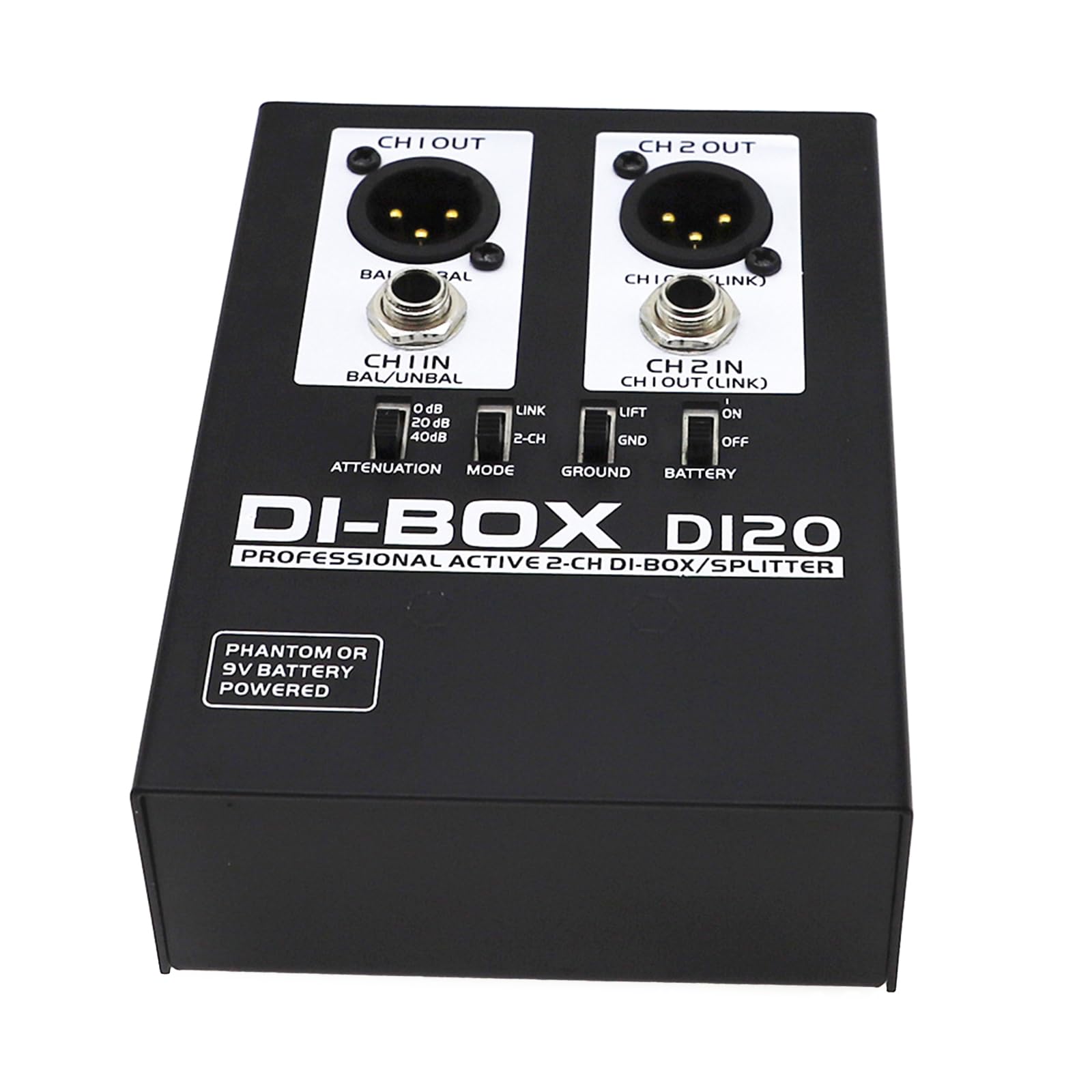DI20 Sound Active BOX Professionale 2 Canali Box/Splitter Per Stage Studio Converte Sbilanciato A Suono Bilanciato
