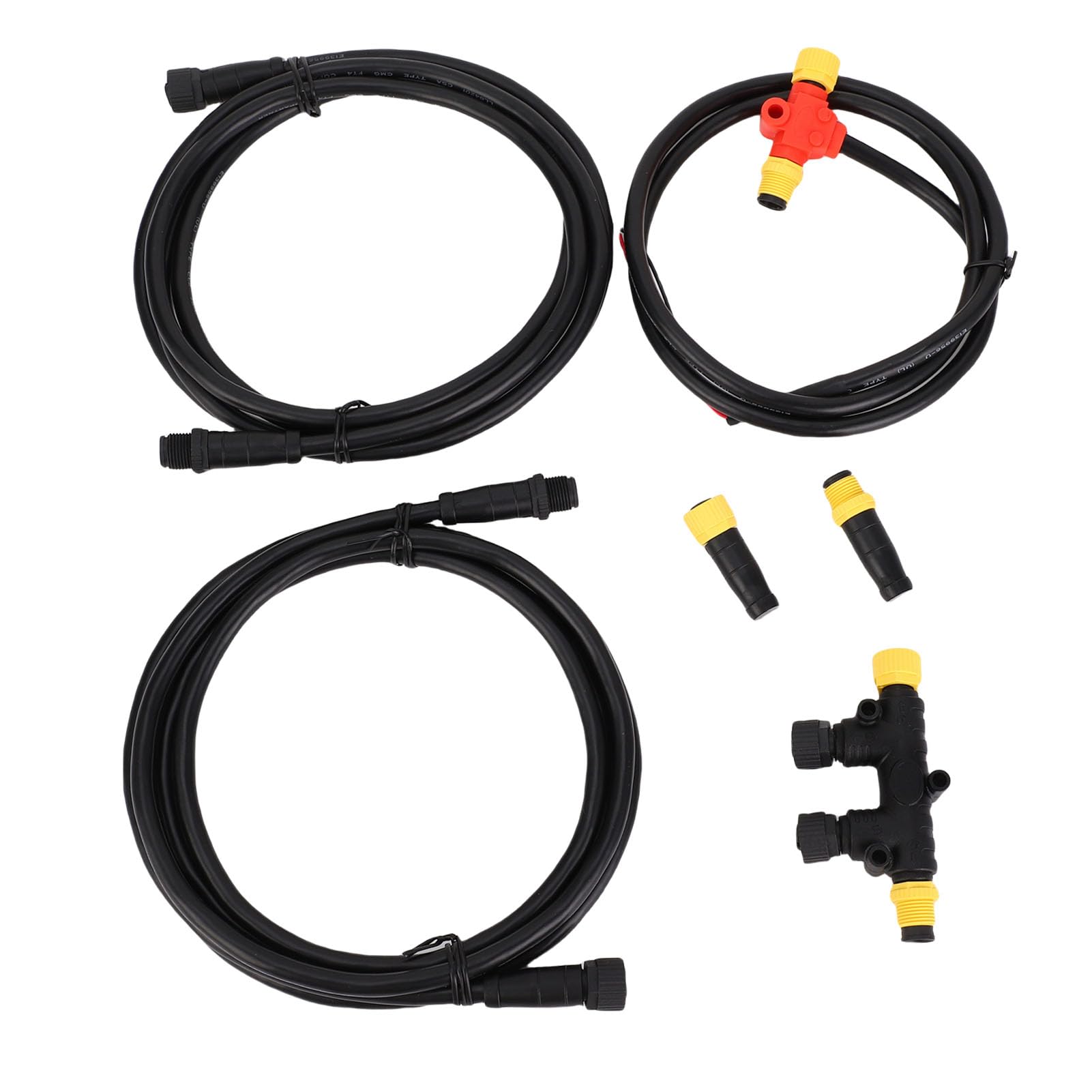 Zerodis Akcesoria Części Jachtów łodzi Grade Morskie z Kablami Szkieletowymi do Monitorowania Danych Silnika i Instalacja Instalacji Lowrance i Simrad NMEA 2000 Starter Kit NMEA 2000