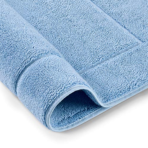 Melunda Badematten Hotel Duschvorleger - 50x70 cm Blau - Rahmen- Badteppich Badezimmerteppich, Duschvorleger, Badematte… – Bild 5