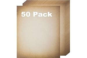 Relive the Past with Charm: 50 Pack Classic Aged Paper