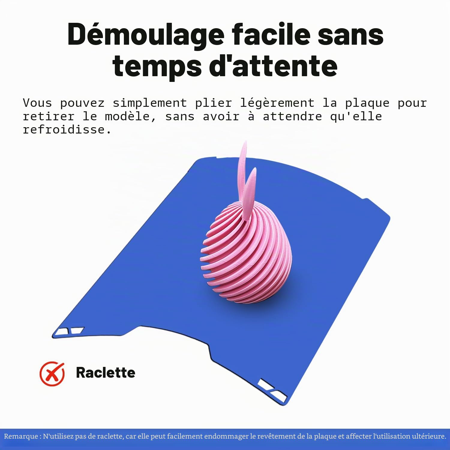 Plaque de refroidissement pour H2C Aucun chauffage Lit froid Plaque froide Plaque de refroidissement double face lisse Plaque de construction Plaque de construction Impression à basse