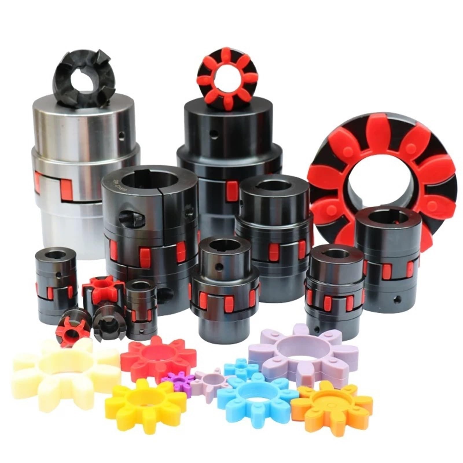 XL5 D95L126 14 mm - 55 mm acoplamiento de estrella quincuncio acoplamiento elástico acoplamiento de garra 45 acero redondo 530 nm XL/ml acoplamiento de gran par(20-22.7)