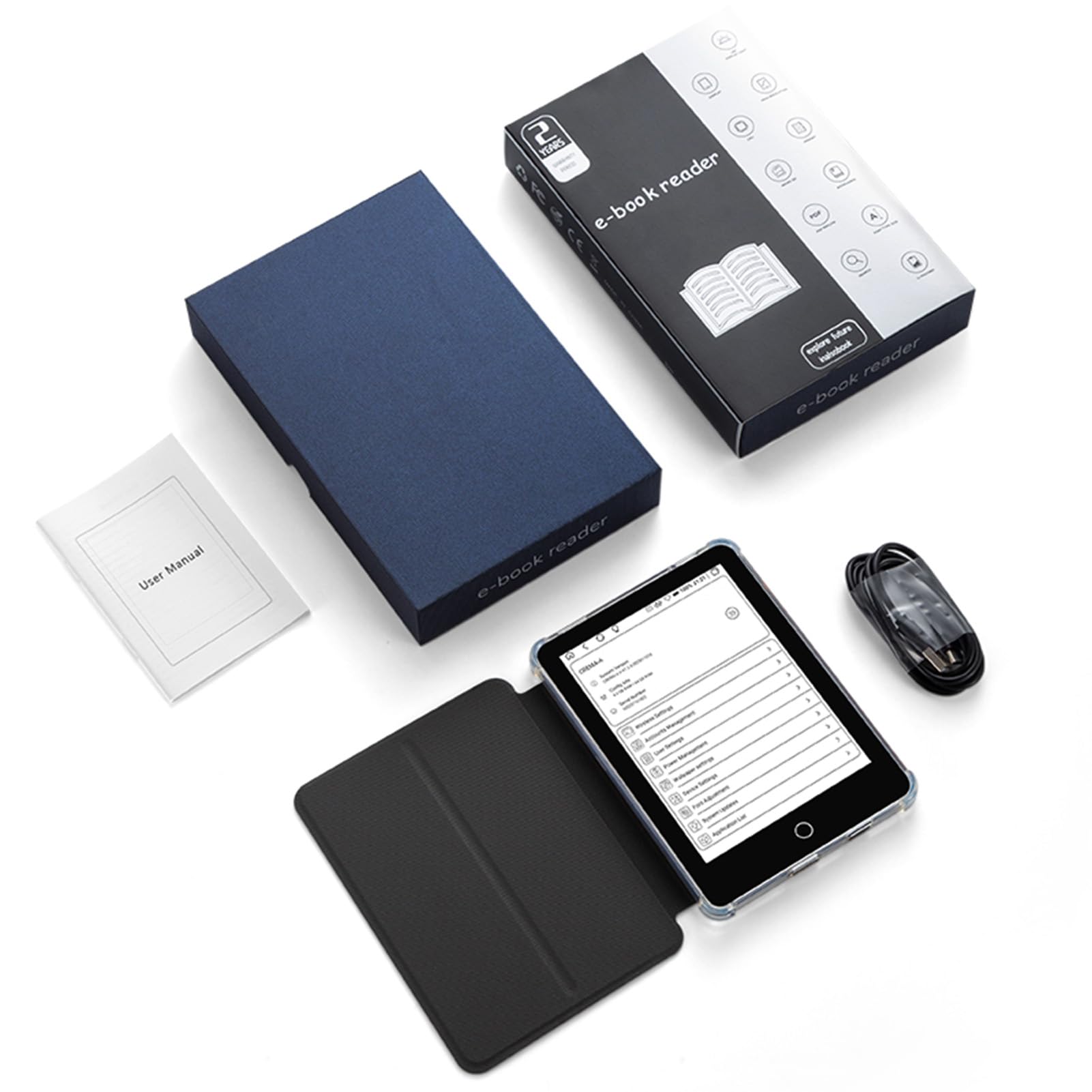 6-Zoll-E-Book-Reader mit Hochauflösendem Bildschirm und Integriertem Leselicht für unterwegs. Klares Display mit 300 DPI (Black)