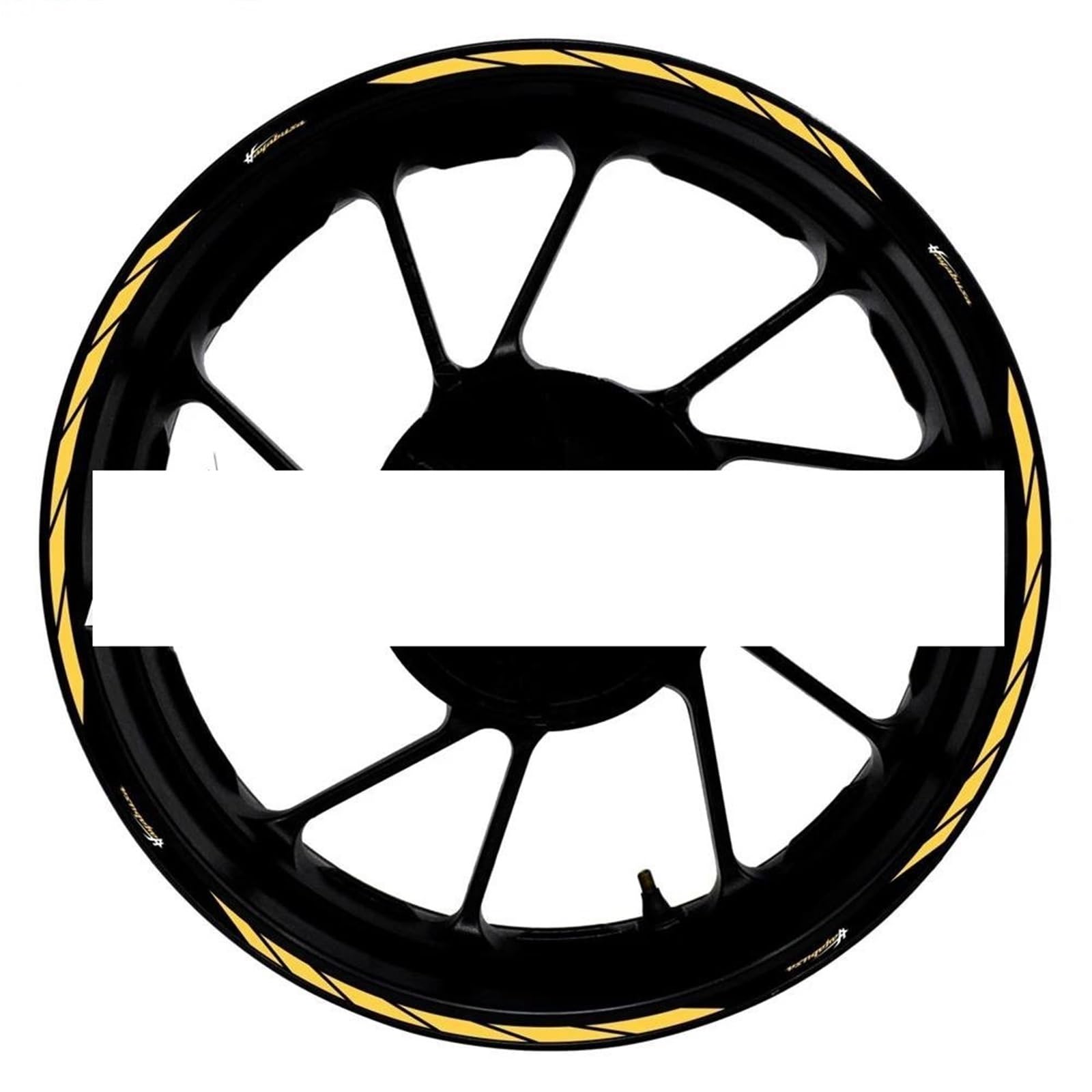 Motorcycle Accessories Wheel Stickers Reflective Rim Motorbike Waterproof Decals for Suzuki for Hayabusa 1300(Color4)