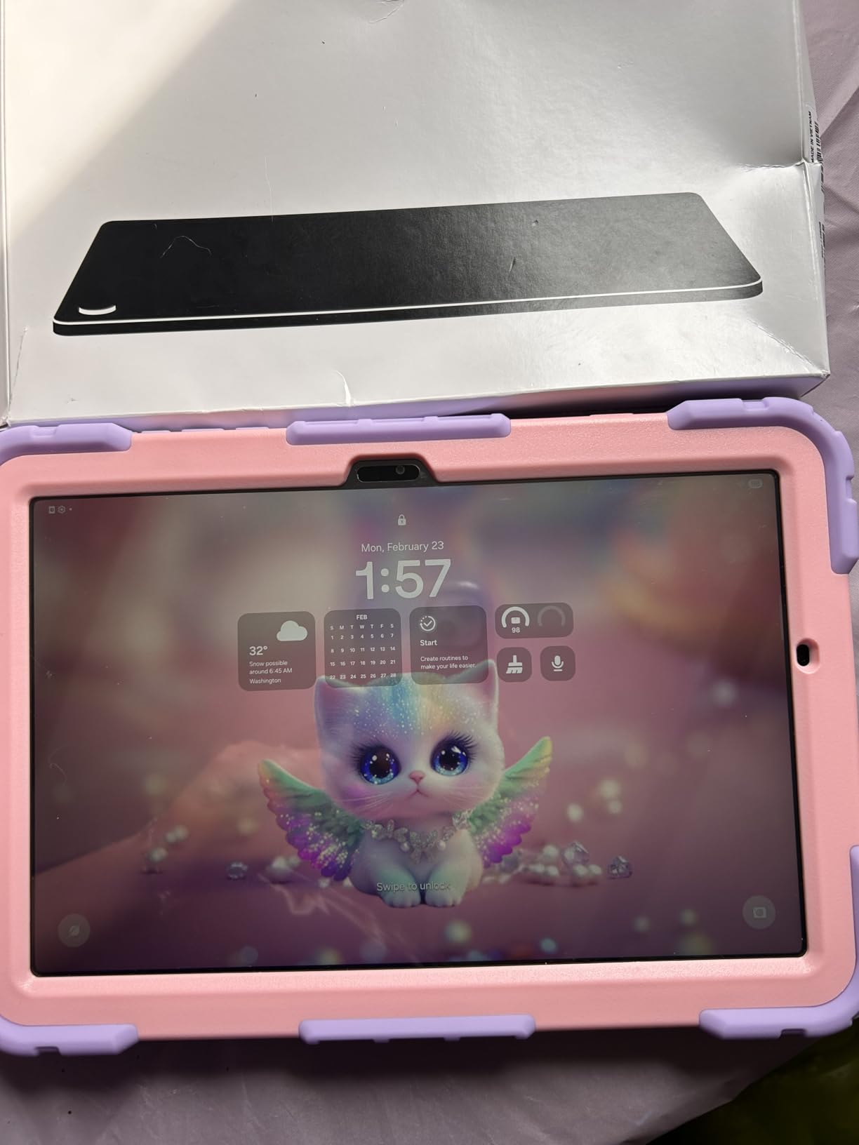 Samsung Galaxy Tab A11, Android Tablet, Sleek Design, 8.7'' Clear Display, 90Hz Smooth Motion, 64GB Storage, 4GB Memory, Dolby Dual Speakers, Grey, 3 Year Extended Warranty (UK Version)