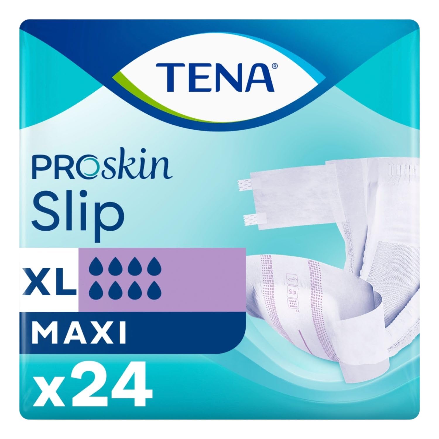 Tena - Tena Proskin Maxi (Size XL) Incontinence Slip - 24 Pieces
