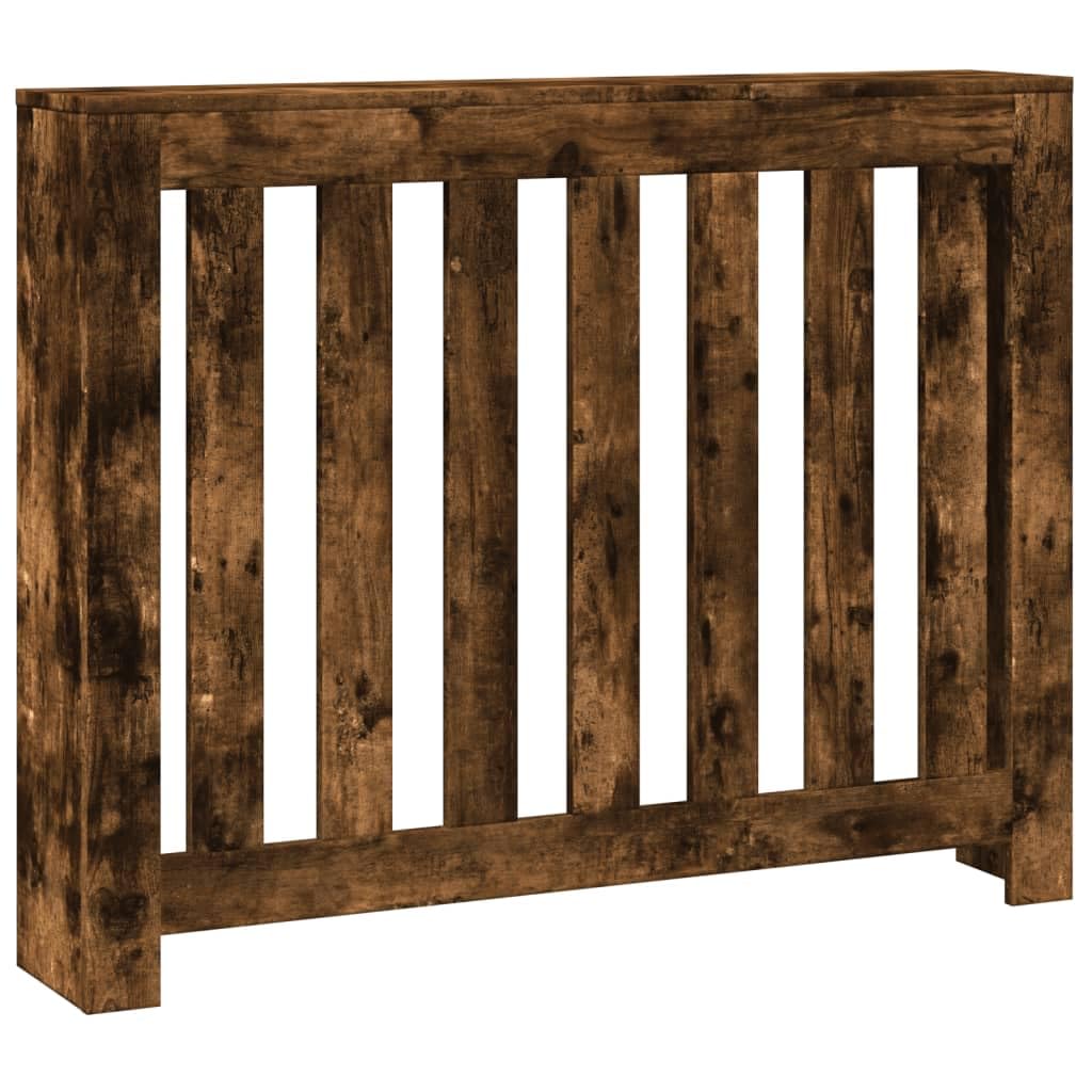 Vidaxl Radiator Cover Heater Cover Radiator Shelf Smoked Oak Engineered Wood