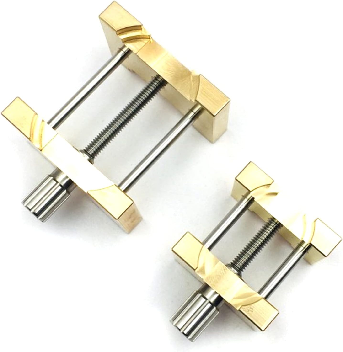 2Pcs Brass Watch Movement Holder Fixed Base Multi Function for Watchmaker Watch Clamp Watches Repair Tools Watch Repair Tool Kit (Y)
