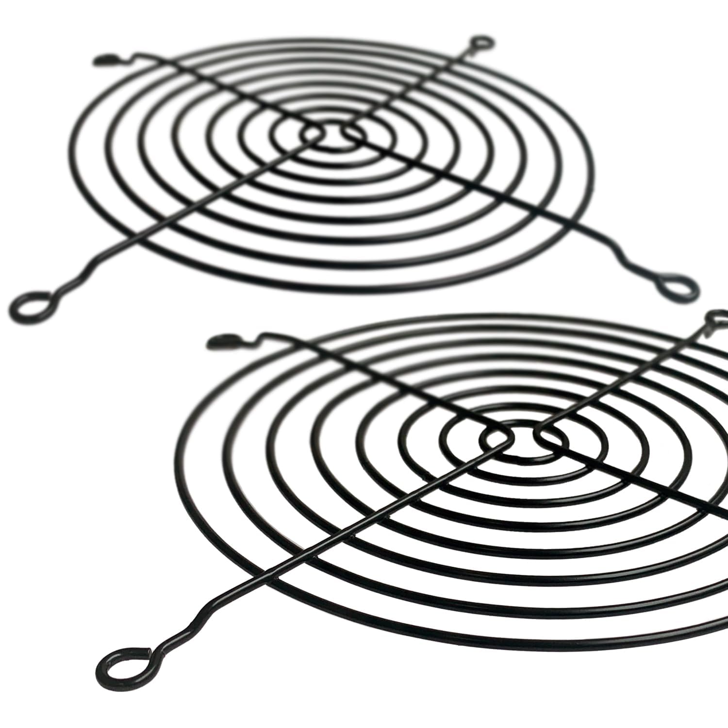 Griglie per ventilatore PC 120 mm, griglia per ventilatori, protezione dei ventilatori per computer, griglia per ventola di raffreddamento, kit da 2, nero. …