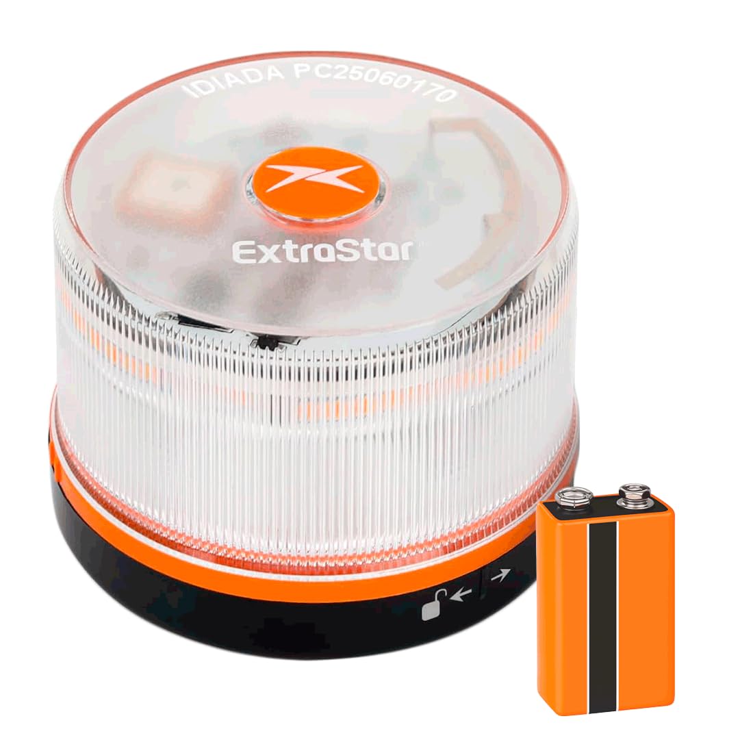 Acomoda Textil Baliza V16 Homologada DGT con Geolocalización y Señal LED 360º Alta Intensidad para Máxima Seguridad en Carretera durante Averías, Paradas o Emergencias con Base Imantada. (1 Unidad)