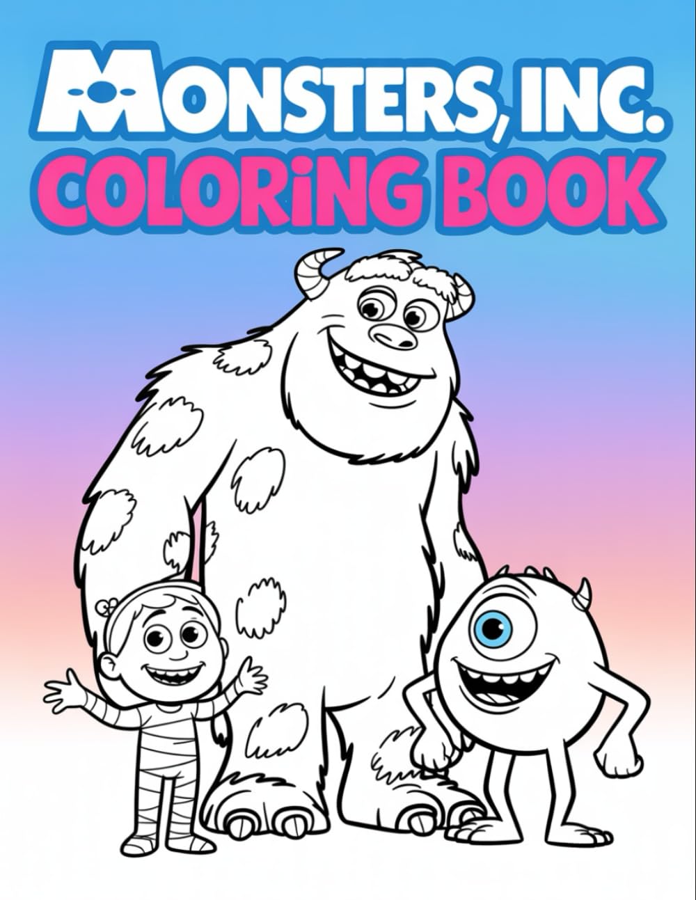 Monster Coloring Book: coloring Pages With Many Cute Characters for Kids