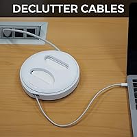 Vista 3 de HumanCentric Organizador de cables para cargador de MacBook, carrete de cable para cargadores de MacBook, estuche de carga de viaje para Mac