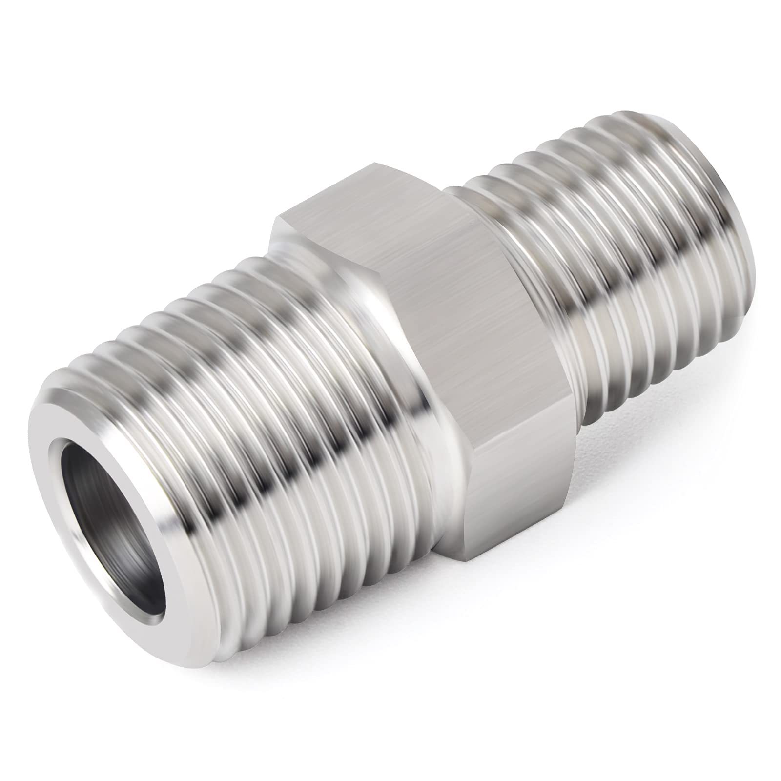 ERGAOBOY Reduzierhülse 2 Stück - 1/4" Auf 1/8" BSP Edelstahl Adapter