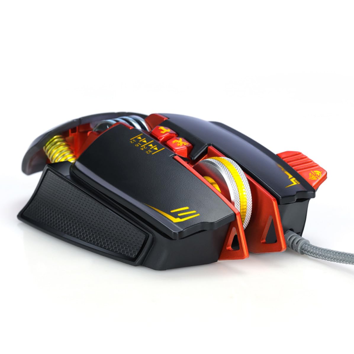 Ratón ergonómico V9 con conector USB y base de aluminio duradera 8