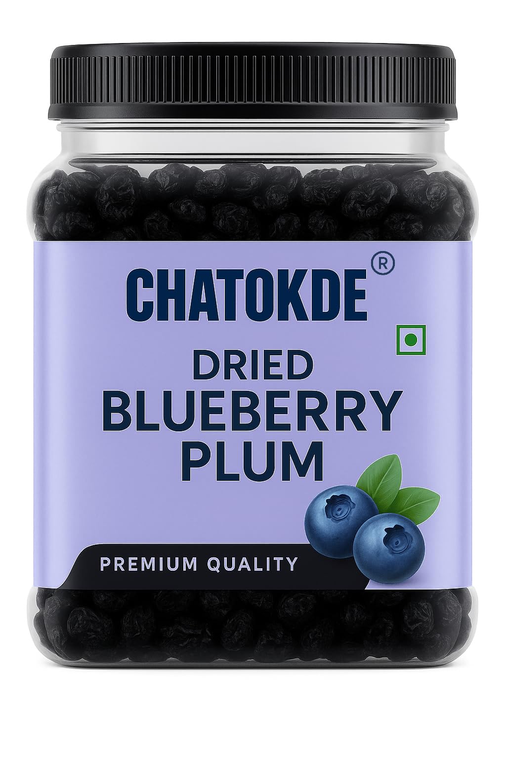 Organic Dried Blueberry Plum 250g | Whole & Naturally Sweet | High in Antioxidants & Fibre | Healthy Superfood Snack | Dry Fruit Blueberries