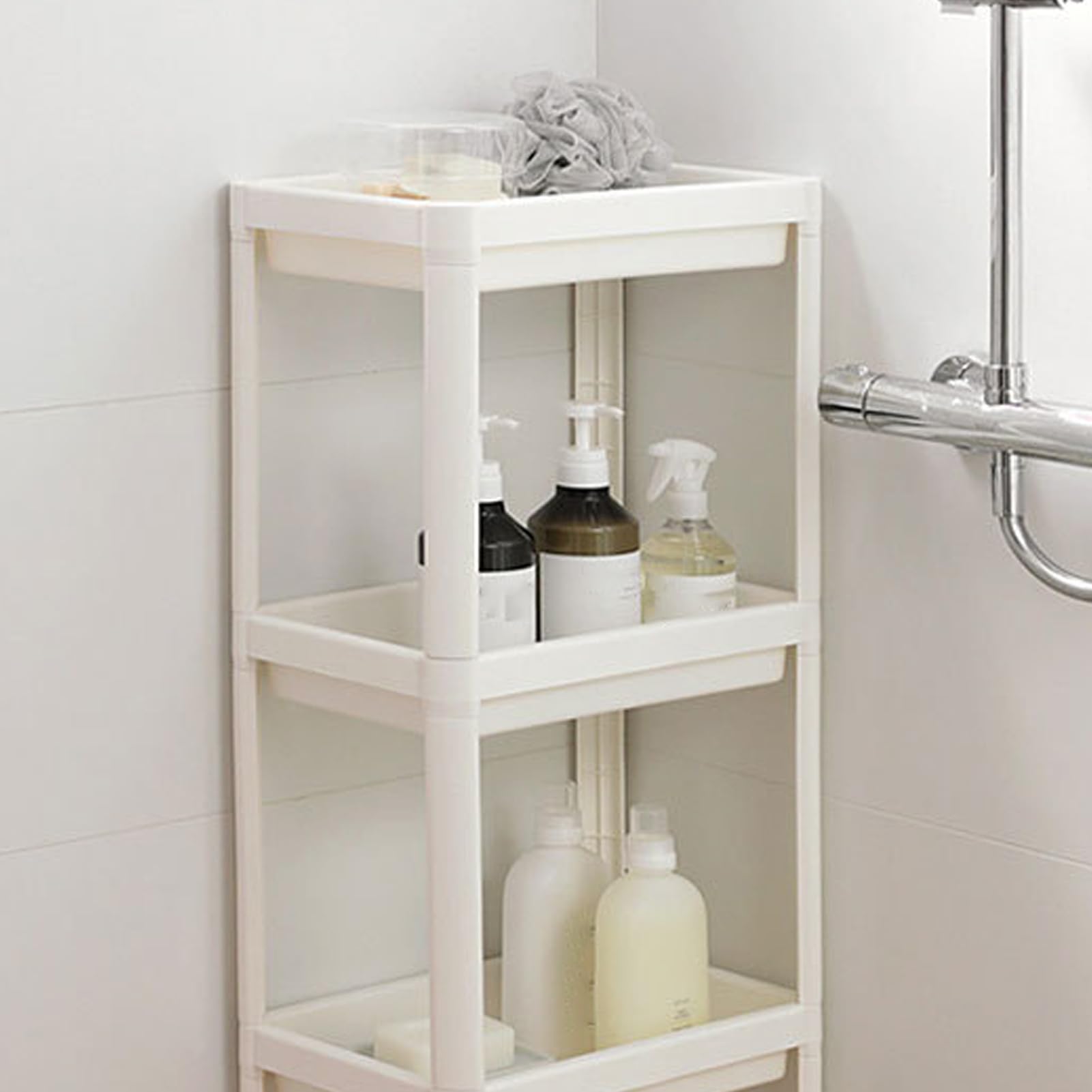 Decopatent® 2 Laags Opbergrek -Staand rek 2 etages voor Badkamer - Keuken - Keukenrek