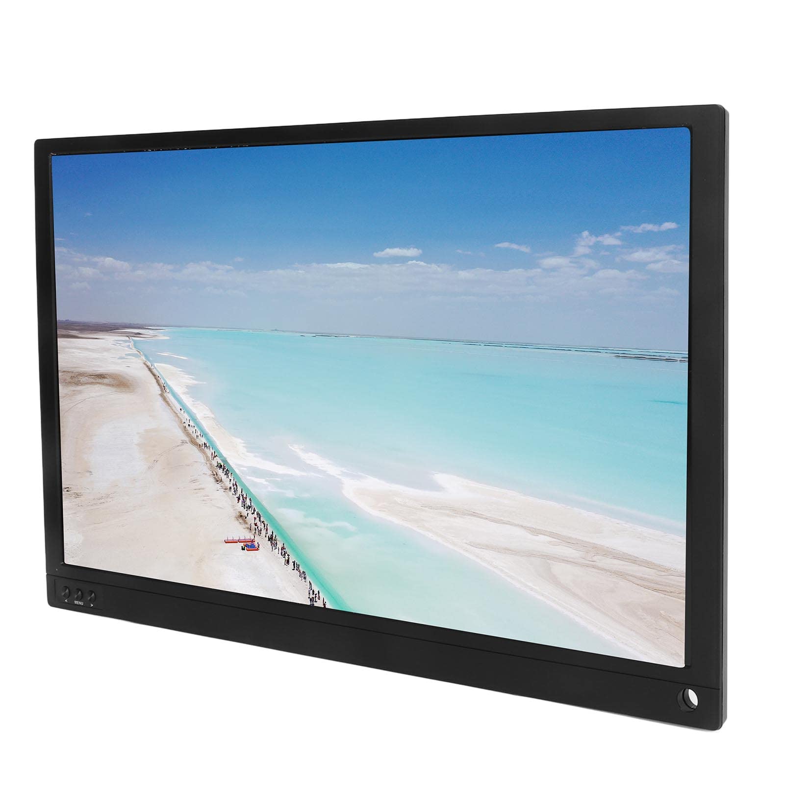 Przenośny Monitor z Ekranem Dotykowym o Przekątnej 15,6 Cala, Podzielony Ekran 1920 X 1080 P, Przenośny Monitor z Ekranem Dotykowym i Podświetleniem LED do Komputera