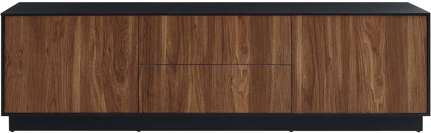 Modway EEI-6598-BLK-WAL Holden 63” TV Stand, Black Walnut