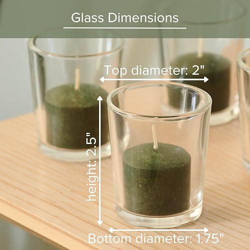 Miniatura 43 de Simply Soson Velas votivas a granel, 24 velas votivas blancas, 10 horas de tiempo de combustión, vela pequeña, vela sin perfume, votivas para bodas