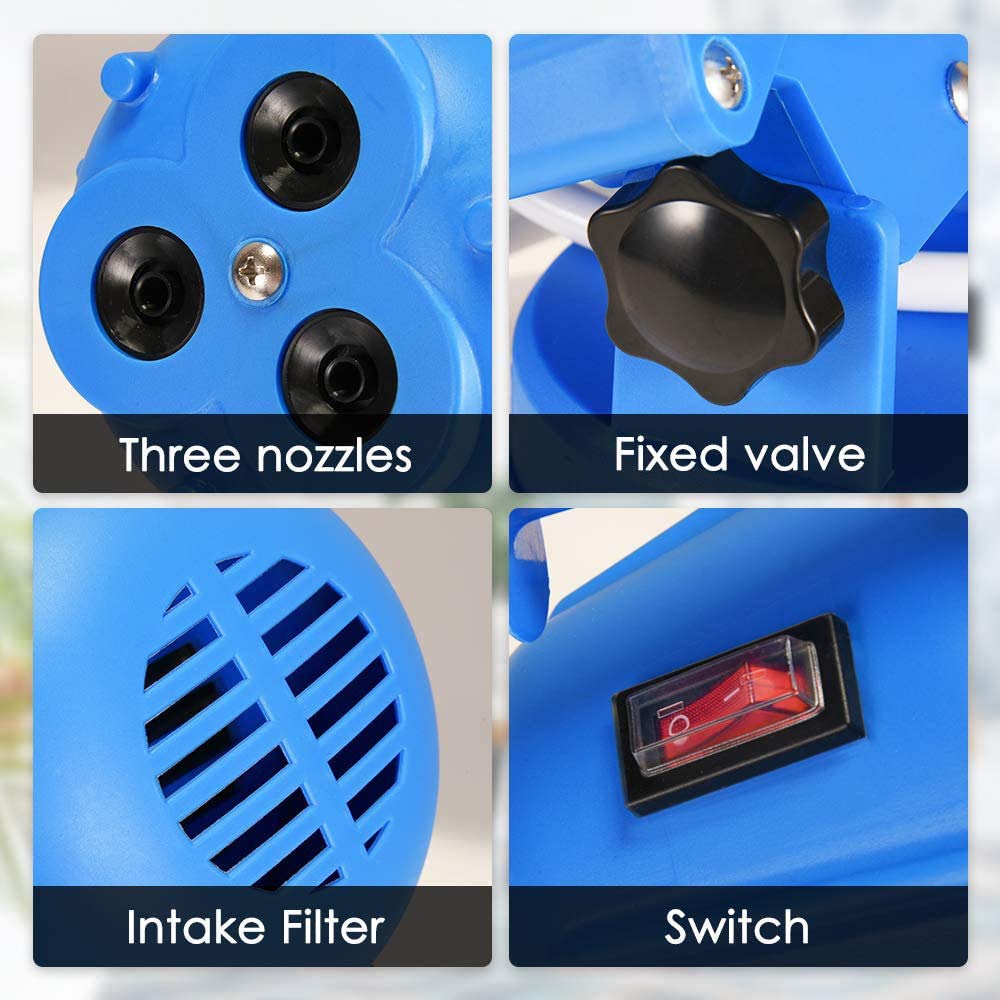 Nebulizzatore Elettrico per Sanificazione, Nebulizzatore Portatile, Spruzzatore Disinfettante per Luoghi Pubblici/Giardino/Industriale - Nebulizzatore da 5 Litri per Disinfezione (Blu)