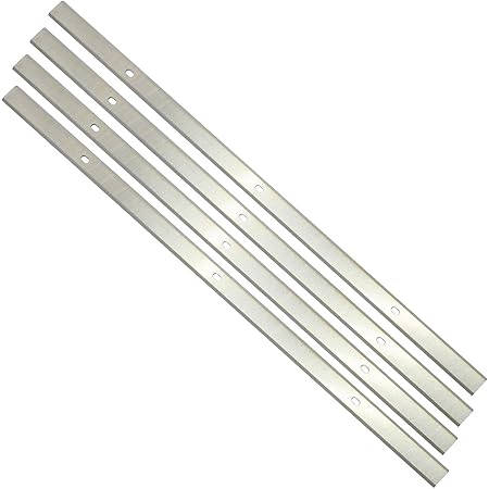 Planer Blades Knives for Delta 22-560 22-562 22-565 TP400LS Craftsman 21758 Wen 6550 Triton TPT125 Grizzly TP305 Porter Cable PC305TP 12.5 Inches HSS Replacement 4pcs