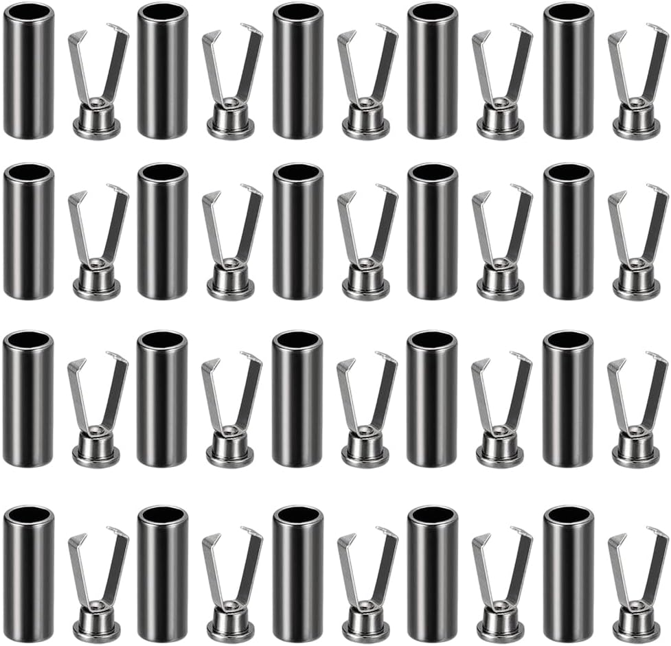 Shoelace Tips Aglets, 10 Sets 6 Colors Alloy Metal Shoelace Head Replacement Caps for Shoestrings Or Clothes etc