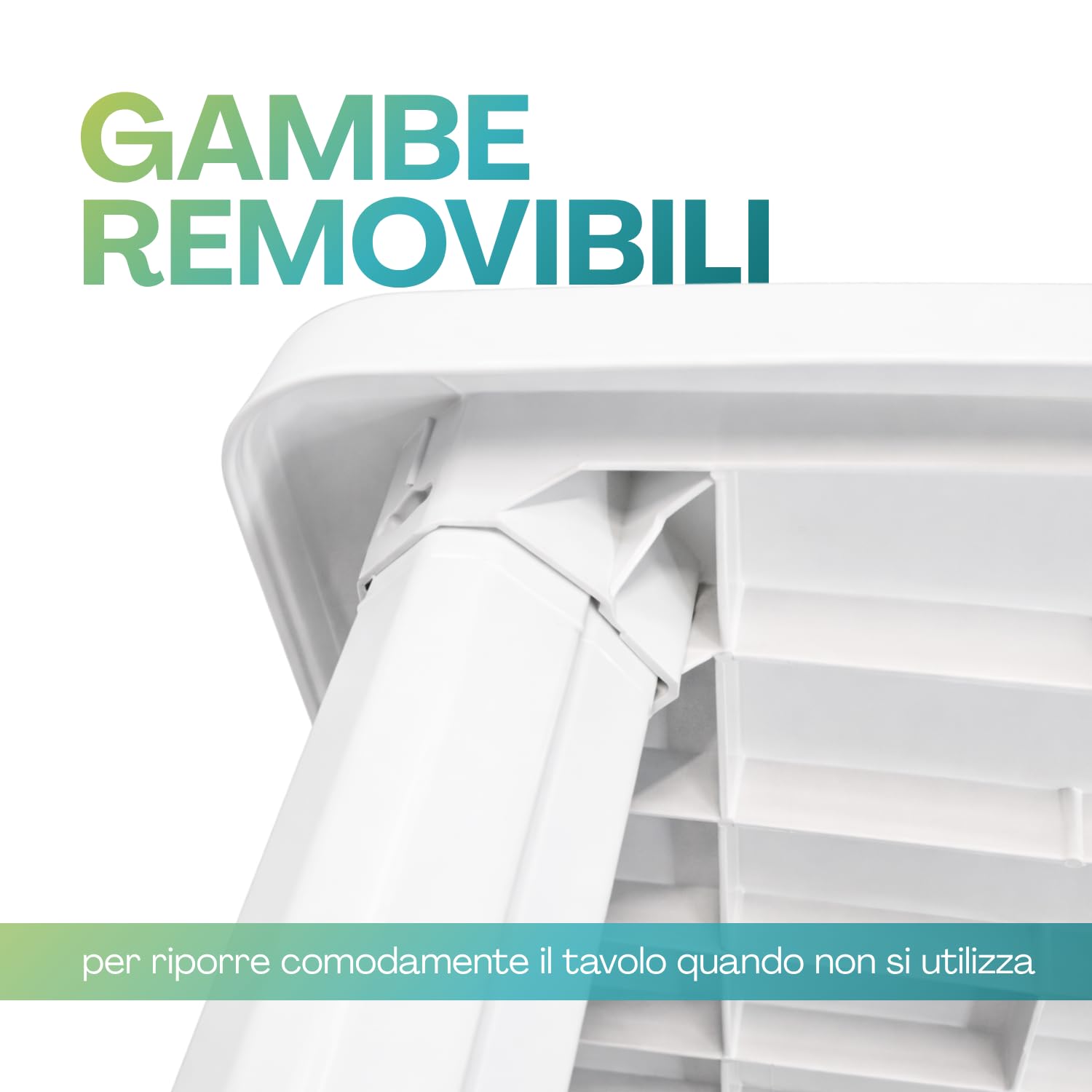 PALUPLUS Tavolo Ovale da Giardino in Plastica colore Bianco, Misura 136x84x72 cm, Tavolino con 4 Gambe in Polipropilene, Arredo per Esterno, Terrazzo, Balcone, Patio, Made Italy -FAR076