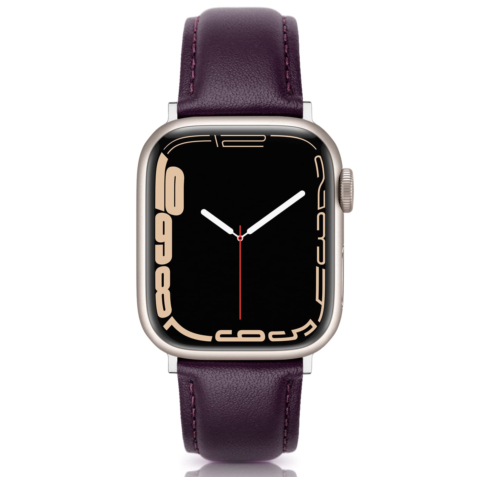 Leather Bands Compatible for Apple Watch Band 38mm 40mm 41mm, Genuine Leather Wristband Replacement Strap Compatible with Apple Watch Series 7 6 5 4 3 2 1, SE Sports & Edition for Women Men