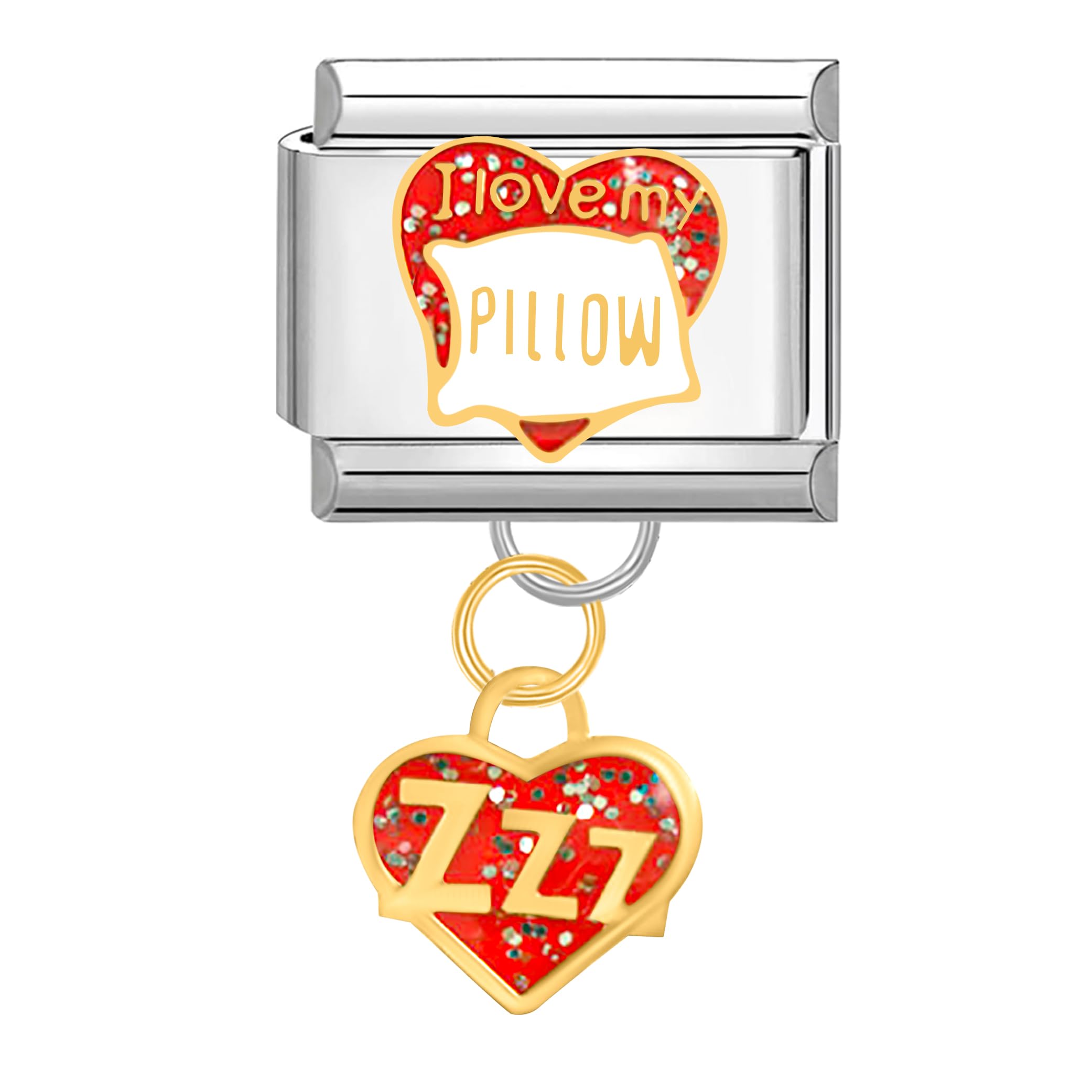 Italien Charm Elefant 9mm Edelstahl | Charm Für Armbänder & Schmuck | Mit Zirkonia Steinen