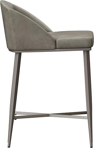 Miniatura 10 de Hillsdale Furniture Phoenix Taburete de altura de mostrador (juego de 2), color gris Peltre,plateado