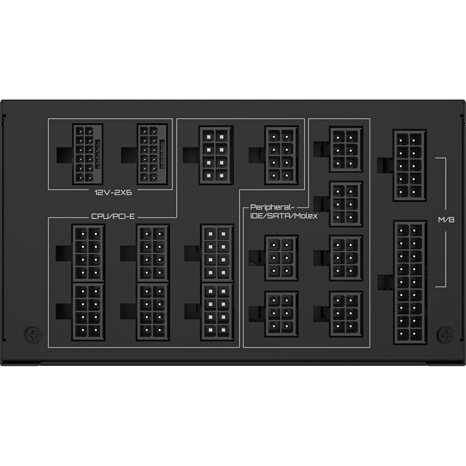 GIGABYTE UD1600PM PG5 AI TOP Netzteil - PCIe 5.0, 80 Plus Platinum, Vollmodulares Design, 120-mm-Lüfter, ATX 3.1 kompatibel, EU-Stecker