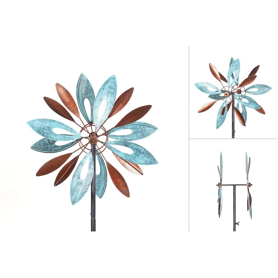 HQ Metal Wind Spinner: Rame Flower Duett