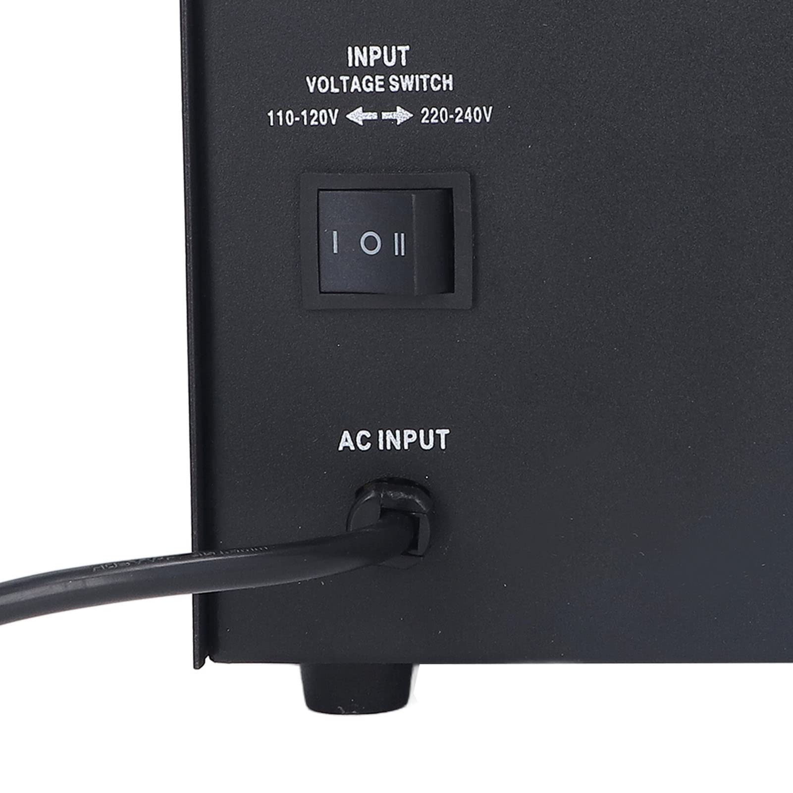 Power Boost Converter, convertidor de tensión portátil monofásico con entrada regulable y multitap para electrodomésticos Enchufe de la UE