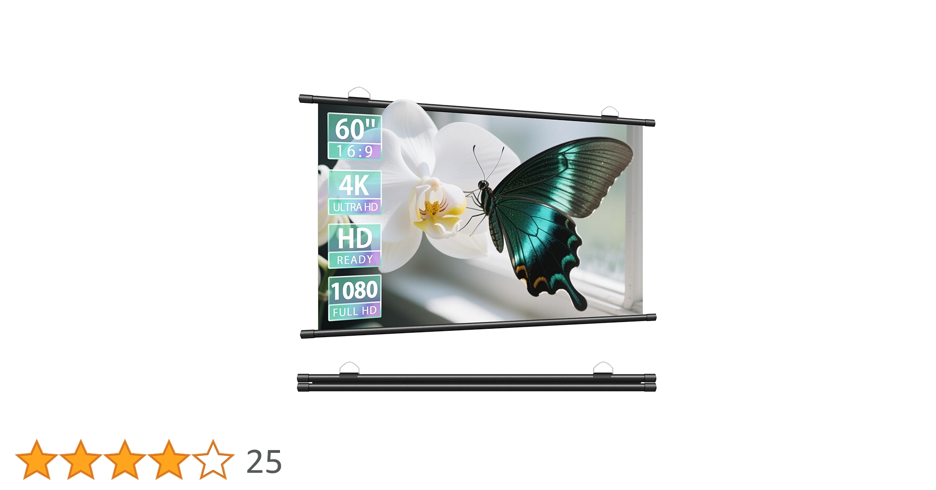 フロアスクリーン 60インチ（16：9） Amazon | 60インチ床置き型プロジェクタースクリーン 16：9
