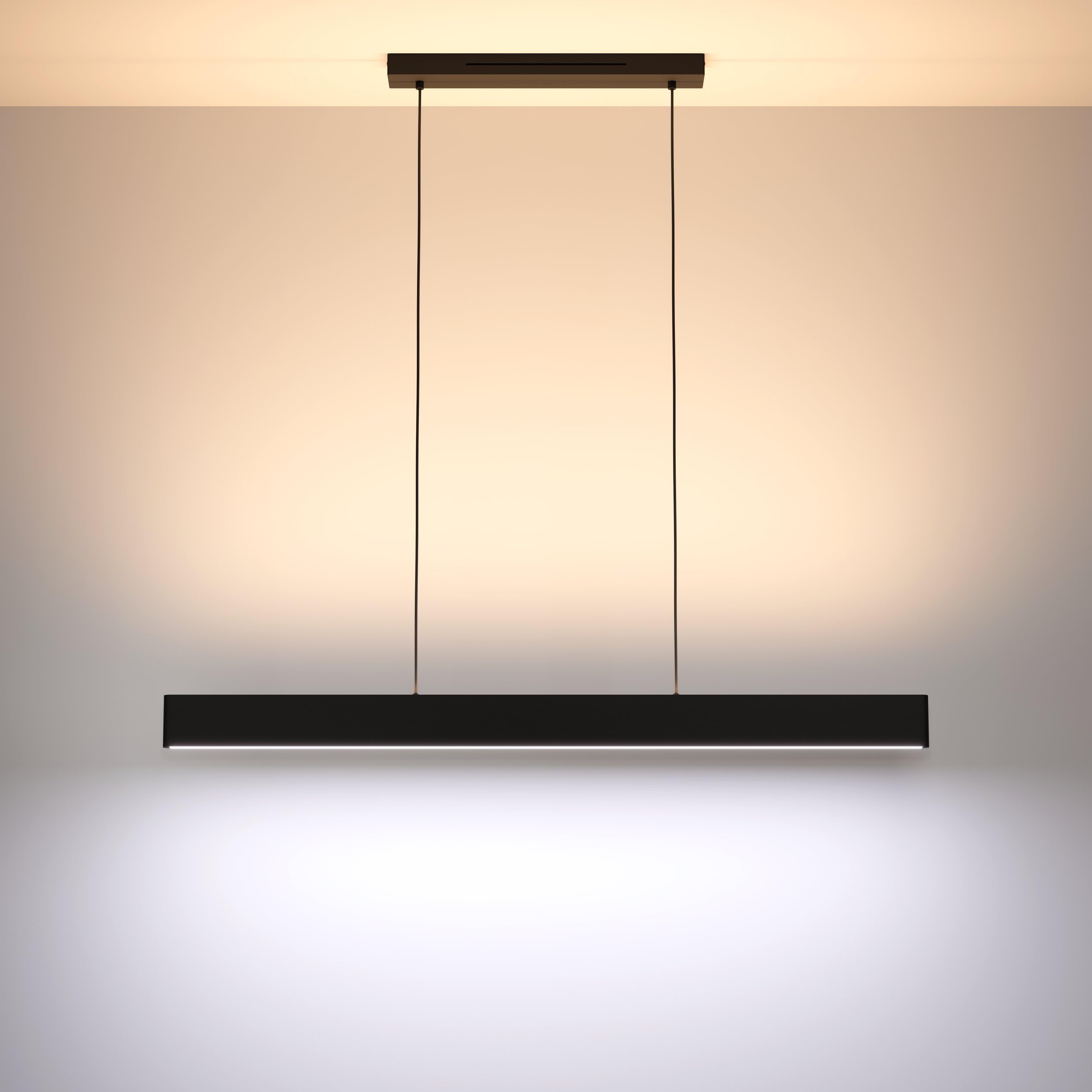 EGLO connect.z Smart-Home LED Pendelleuchte Andreas-Z | Hängelampe aus Metall in Schwarz, ZigBee, App und Sprachsteuerung Alexa, warmweiß-kaltweiß, RGB, dimmbar